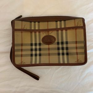 Burberry Vintage Clutch Wristlet Bag